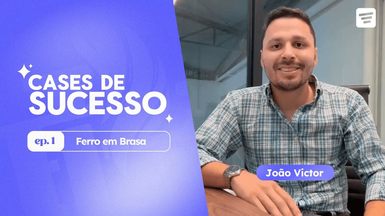 João, proprietário da Ferro em Brasa, no depoimento em vídeo
