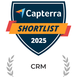 Capterra Best CRM Software Badge