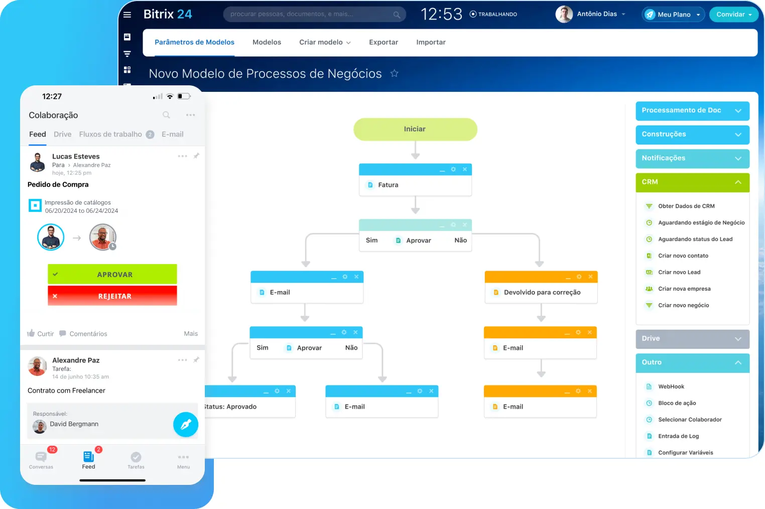 Screenshot RH & Automação - Bitrix24